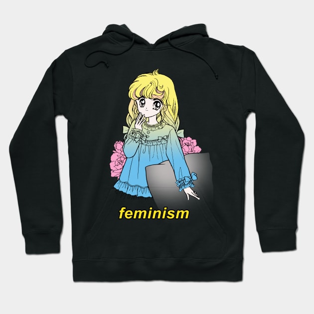 Feminism / 80s Aesthetic Meme Design Hoodie by DankFutura